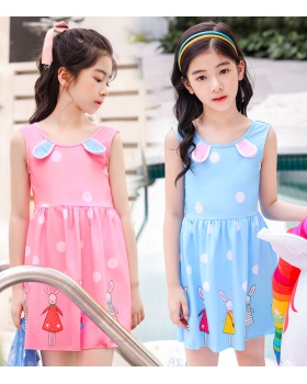 Conjoined spa girl swimwear child lovely straight hair