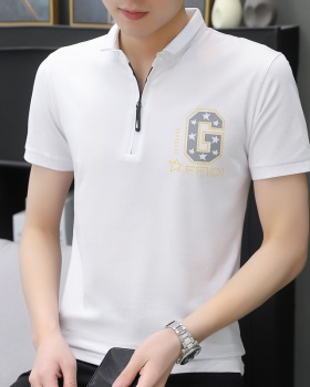 Lapel short sleeve shirts summer T-shirt